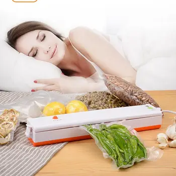 

Household Vacuum Sealer Packing Machine Food Fresh Long Keeping Vacuum Bags including Vaccum Packer Can Be Use for Food Saver