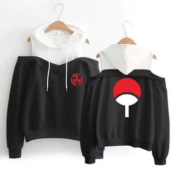 

WEJNXIN High Quality Hip Hop Sexy Off-Shoulder Hoodies Anime NARUTO Design Sweatshirt Naruto Hoodies Unisex Clothing #987