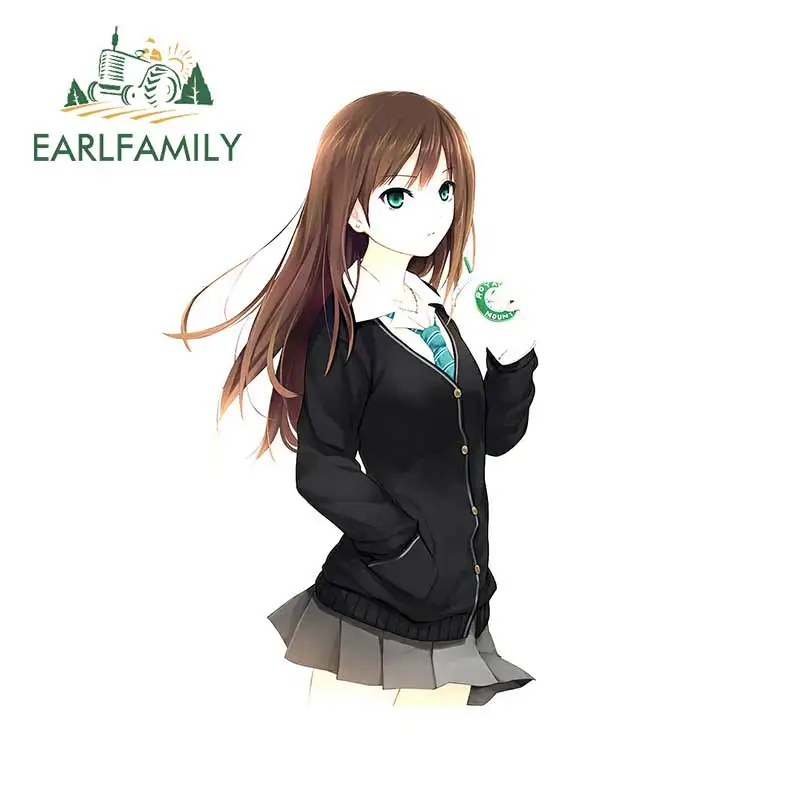 EARLFAMILY 13 см x 7 9 для аниме девочка носит форма наклейки автомобиля и виниловые