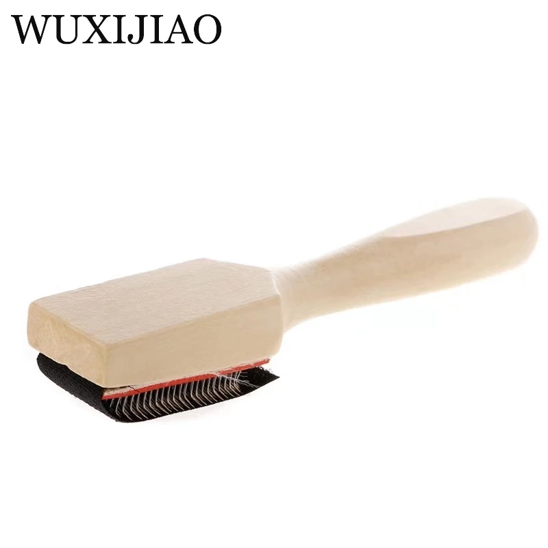 WUXIJIAO танцевальная обувь латинская щетка для чистки обуви сальса бальные деревянные танцевальные туфли замшевые подошвы обувь щетка для чистки