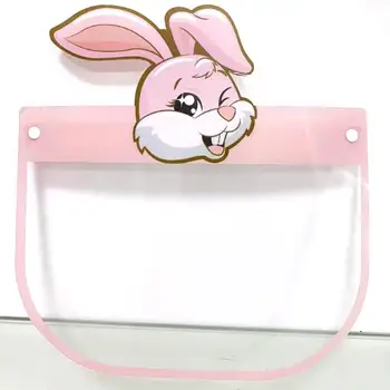 

Lovely Children Transparent Face Shield Head-mounted Adjustable Oil Splash Proof Face Covers Outdoor Activity Home Supplies