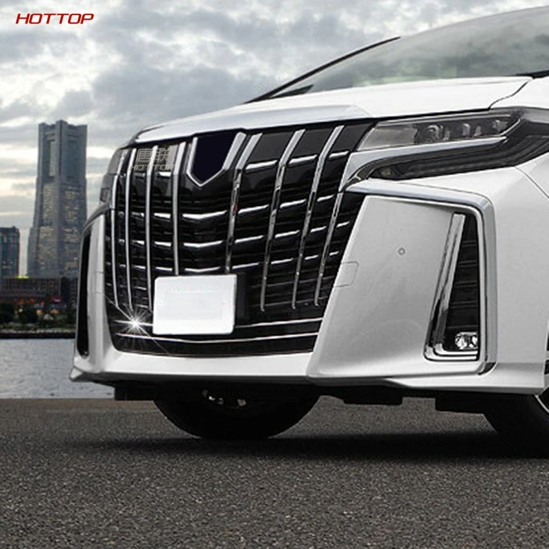 Внешние аксессуары для Toyota Alphard Ah30 Sport Edition из нержавеющей стали Передняя головка Нижняя решетка воздухозаборника отделка