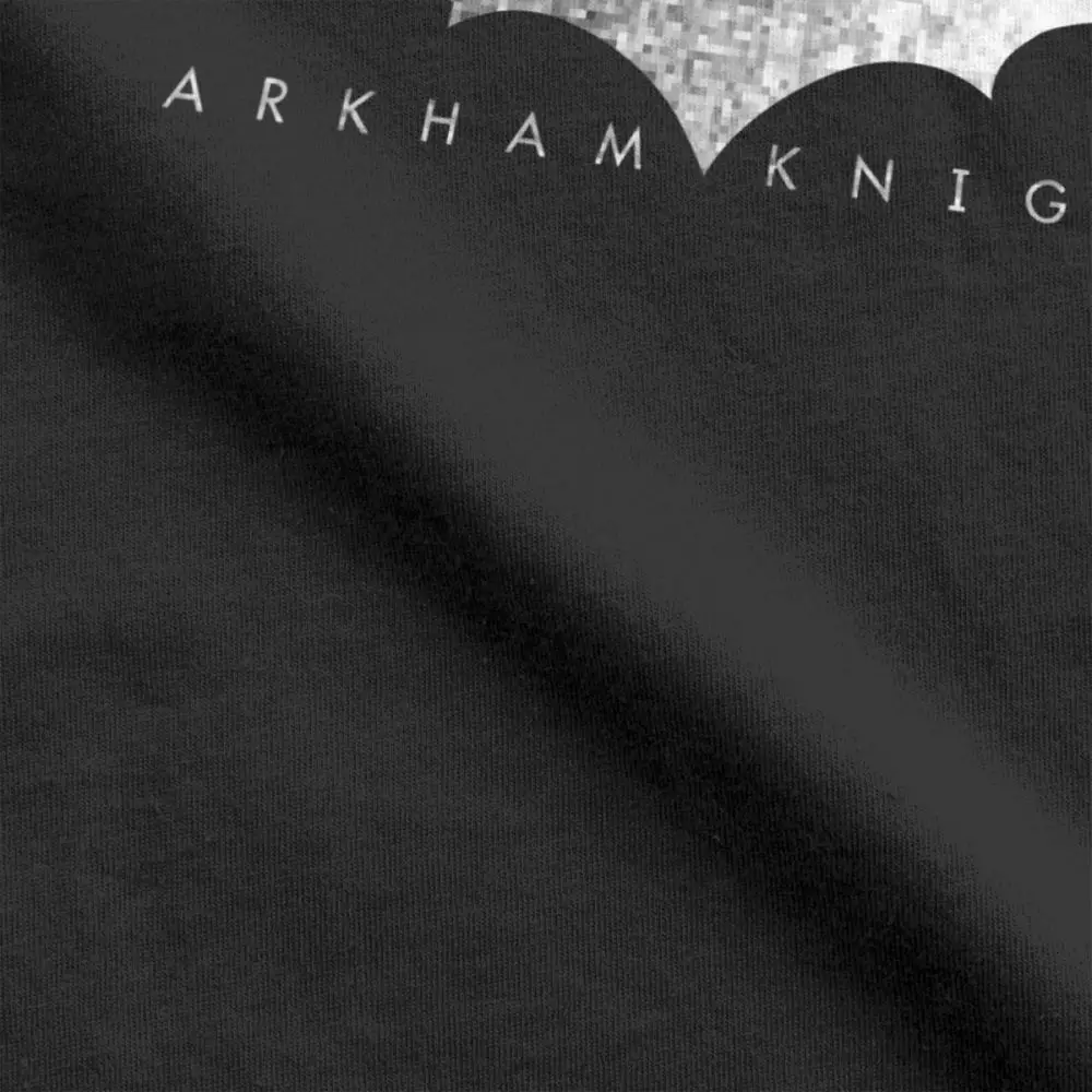 Мужская футболка с логотипом Midnite Star Batman Arkham Knight Pixel, винтажные футболки из чистого хлопка с круглым вырезом, топы с коротким рукавом и принтом