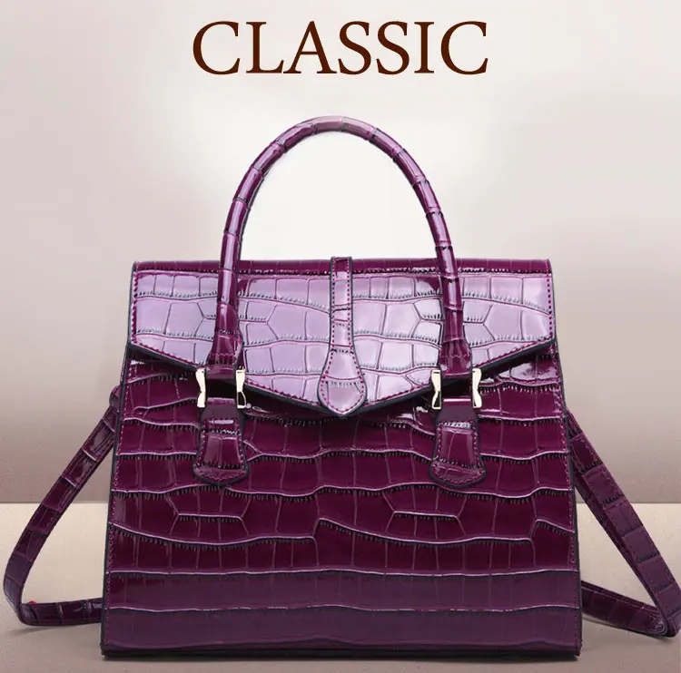 女士手提包_新款女包经典百搭鳄鱼纹女士手提包欧美时尚单肩---阿里巴巴_02
