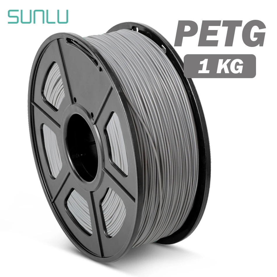 Нить SUNLU PETG для 3D принтера 1 75 мм кг прозрачная нить пластиковые материалы 3d печати