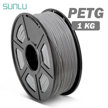 SUNLU PETG خيوط طابعة ثلاثية الأبعاد 1.75 مللي متر 1 كجم شفافة PETG خيوط البلاستيك ثلاثية الأبعاد مواد الطباعة الشحن السريع