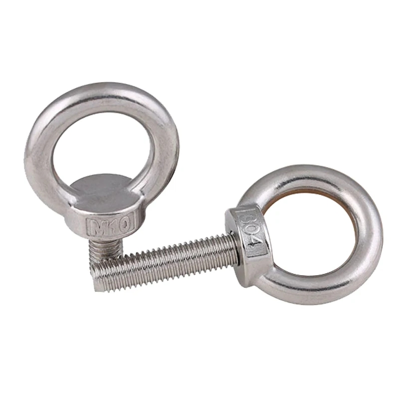 Hardware 304 Stainless Steel Metric Thread M4 Lifting Bolt Eye Hook