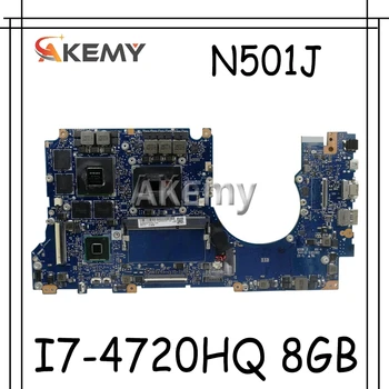 

Akemy with I7-4720HQ 8GB RAM GTX960M-4GB For Asus N501J N501JW G501JW G501J UX50JW UX501J Laptop motherboard Mainboard
