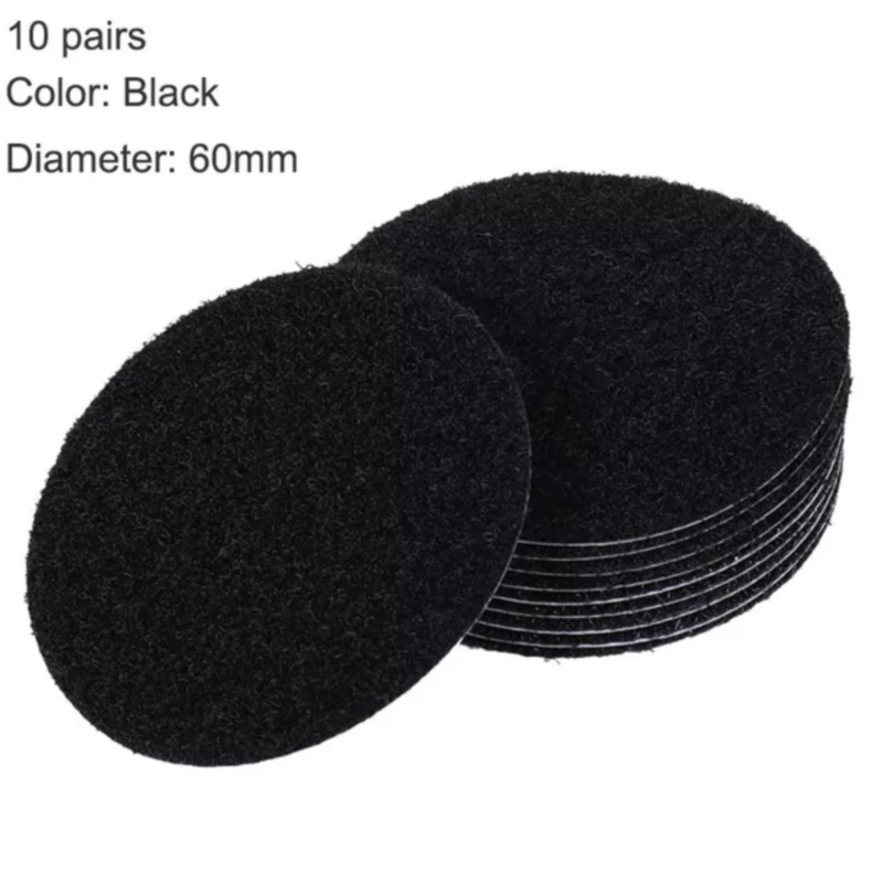 10 Pairs Strong Self Adhesive Fastener Dots Stickers Adhesive Hook Loop Tape for Bed Sheet Sofa Mat Carpet Anti Slip Mat Pads