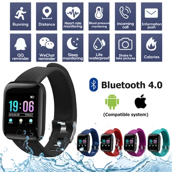 

New Smart Watch For Women Men Electronics Smart Watch Fitness Tracker Silicone Strap Smart-watch Sports Watches in Stock