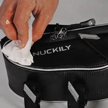 

Waterproof Bicycle Bag Saddle Bag Black 23*12*9cm Lightweight Quick release