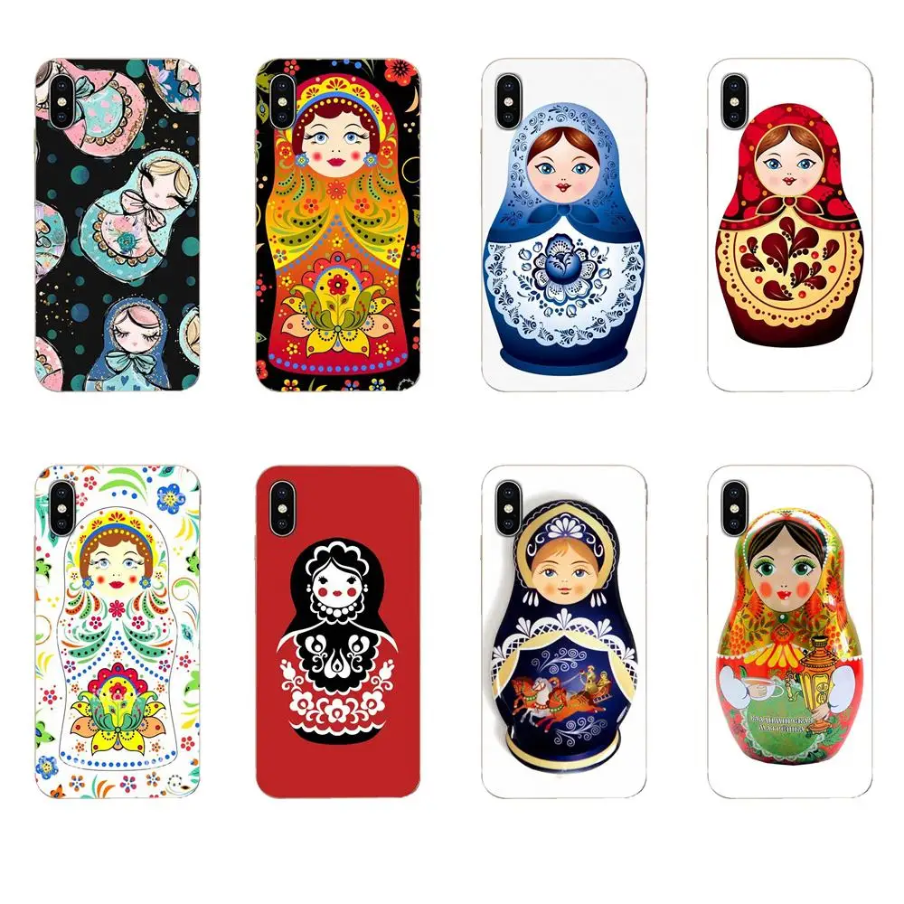 Силиконовый чехол для Apple iPhone 4 4S 5 5C 5S SE SE2 6 6S 7 8 11 Plus Pro X XS Max XR русская матрешка куклы