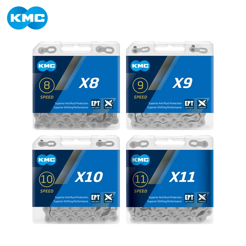 Цепь KMC X8 X9 X10 X11 EPT 116 звеньев 9 в 10 11 8 скоростей защита от ржавчины Экстра