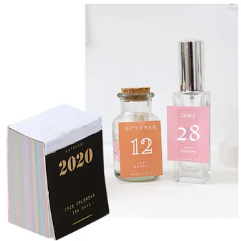 

2020 Calendar Mini Cute 366 Pages Desktop Calendar Planner Tags Yearly Agenda Organizer Home Office Supplies Decorations