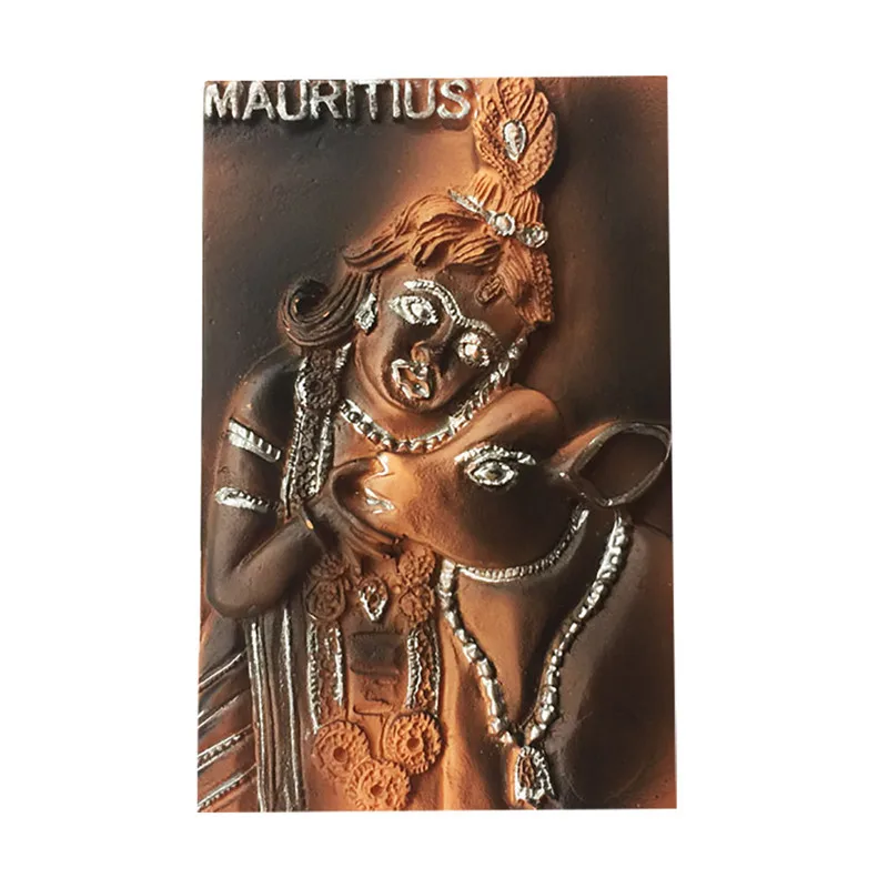 

Lychee Mauritius Folk Relief Refrigerator Magnetic Sticker Creative Fridge Magnet Modern Home Kitchen Decoration