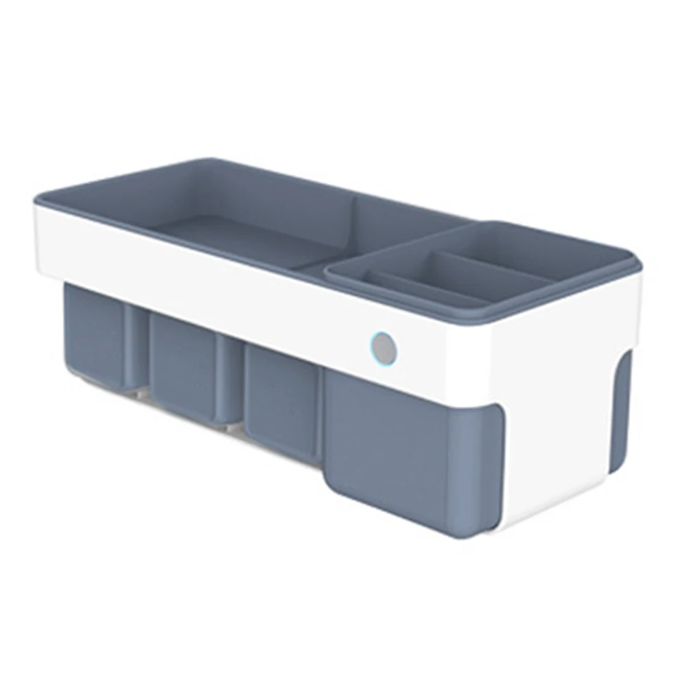 

Multifunction Storage Rack Practical Seamless UV Sterilizer Organizer Durable No Drilling ABS Antibacterial Toothbrush Holder
