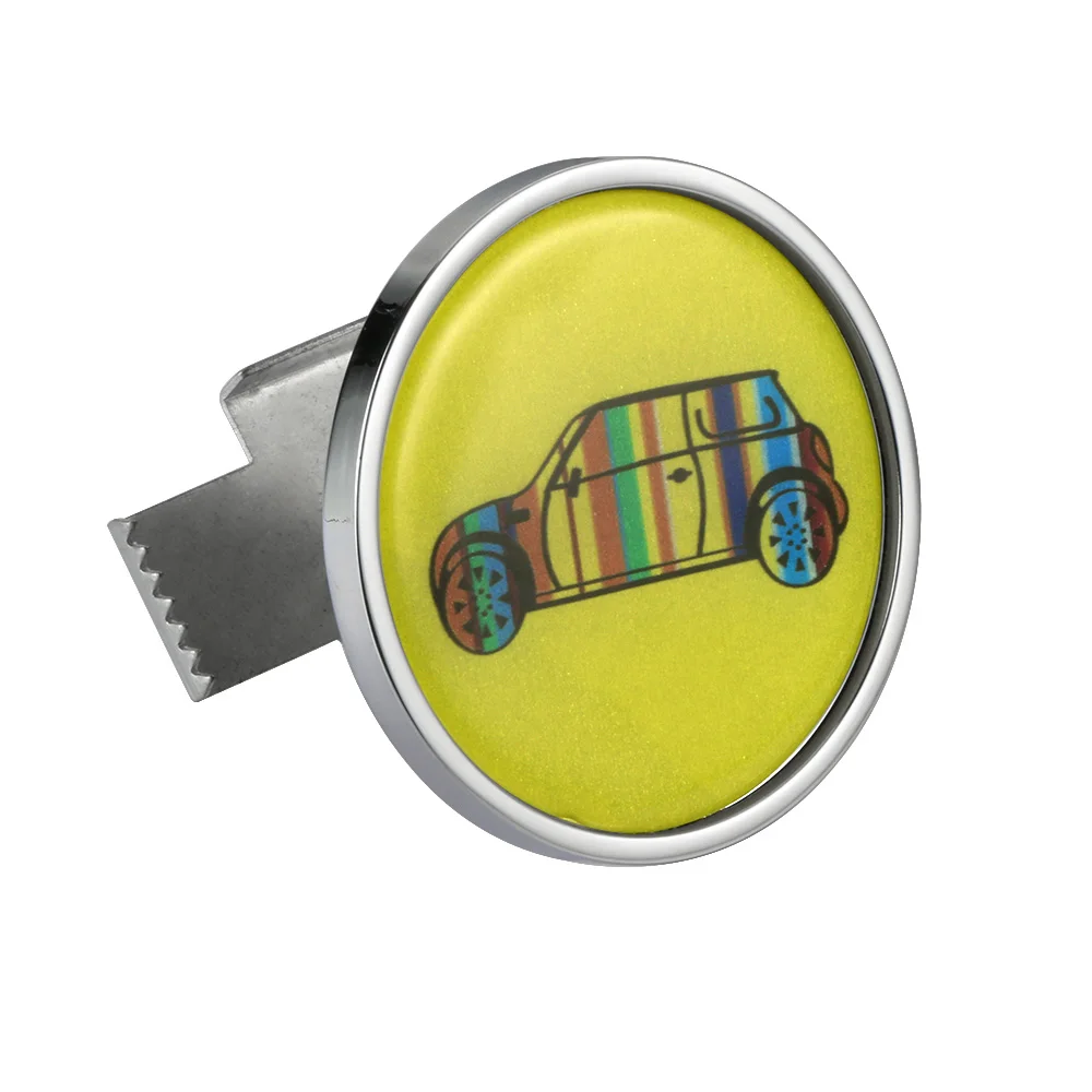 Автомобильный Стайлинг переднего бампера эмлема на передней решетке 3D наклейка для Mini Cooper One S JCW R55 R56 R60 R61 F54 F55 F60 автомобильные аксессуары - Название цвета: yellow car