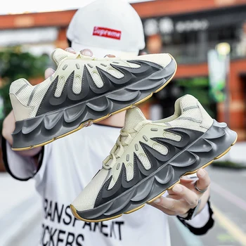 

Spring and summer new trend casual mesh surface thick bottom men's running shoes breathable outdoor sports sneakers walking shoe