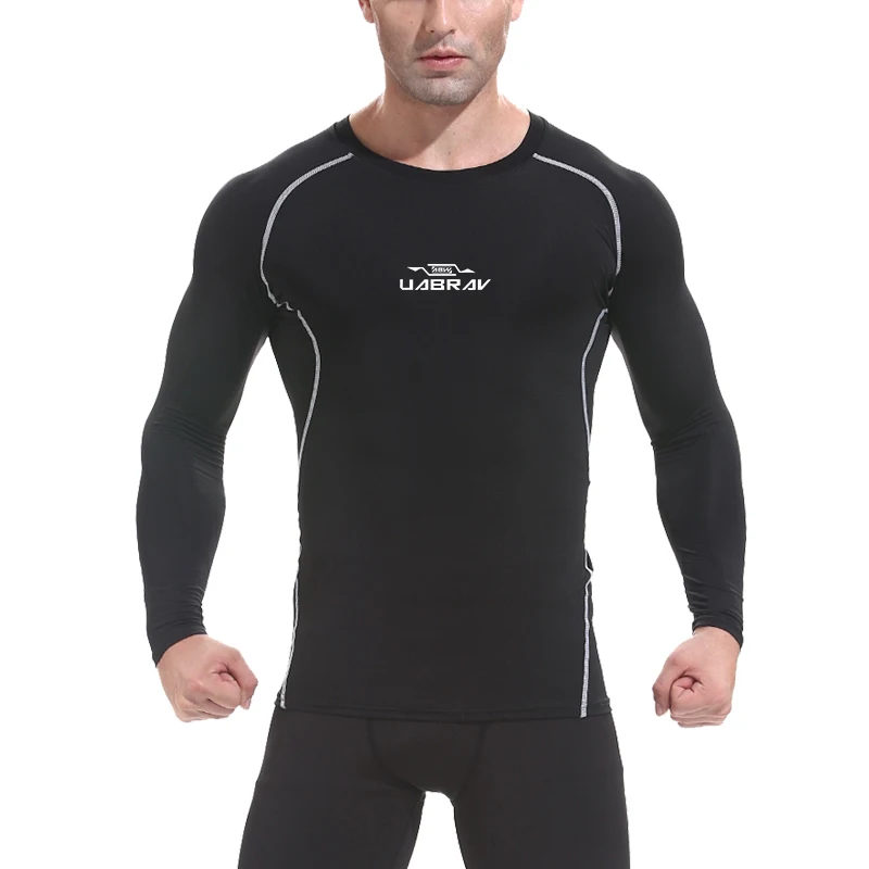 

2019 GYM Sport Running Men T shirt Fitness Slim High Elasticity Breathable Quick Dry Bodybuilding Tight Men T shirt Men Tee Tops