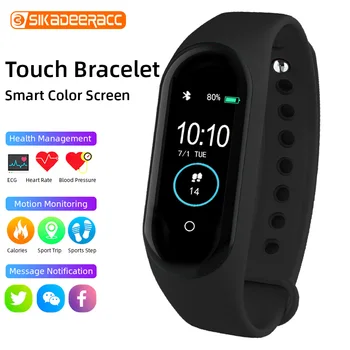

Pedmeter Smart Band Color Screen Bracelet Fitness Wristband Watch Tracker IP67 Blood Pressure Monitor Sleep Test Touch Control