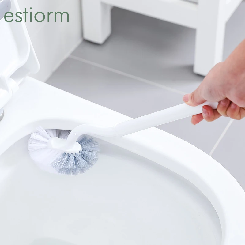 Toilet Brush With Holder set Soft Bristle toilet brush wall mounted  bathroom cleaner cleaning brush wc brush Deep Cleaning