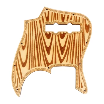 

Replacement Guitar Pickguard for Gq 320 Jb Shield Wavy Wood,Musical Instrument Accessories