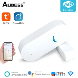 Tuya Smart life WiFi Door Sensor Alarm Window Open Closed Detectors Switch APP Alert Notification Security System Via Alexa