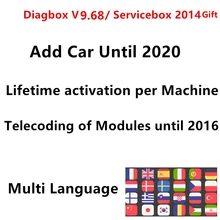 Diagbox 9.68 lexia 3 pp2000 chips completos 921815c firmware obd2 ferramenta de diagnóstico automática lexia3 v7.83 para citroen/peugeot scanner de código