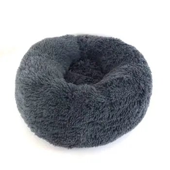 

Long plush round kennel creative kennel cats litter deep sleep plush practical durable portable nests