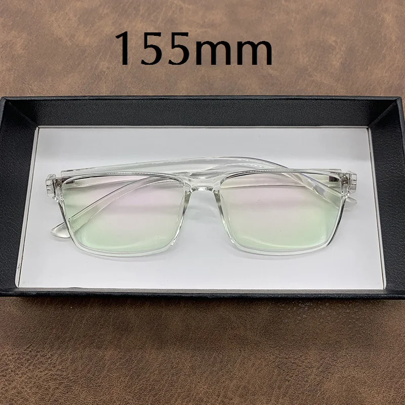 

Cubojue 155mm Oversized Reading Glasses +100 150 200 250 Eyeglasses Frames Men Clear TR90 Prescription Male Large Big Wide