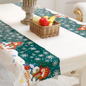 

Halloween PVC Printing Tablecloth Disposable Bar Party Desktop Atmosphere Decor