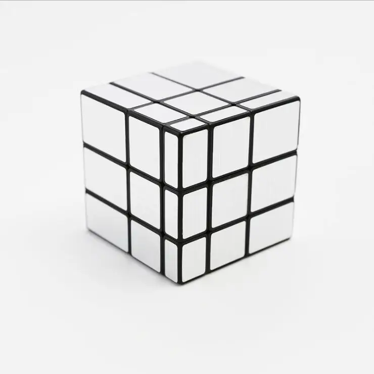 Z cube 3x3x3, магический зеркальный куб, профессиональный магический литой пазл с покрытием, скоростной куб, Обучающие Развивающие игрушки для детей, магический куб - Цвет: Светло-серый