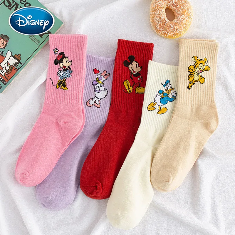 Good Buy Socks Sweet Donald Duck Mickey Minnie Cotton Cartoon Disney Girl Cute Dais And Sweat-Absorbent-Tube Yyp1XBOJ3