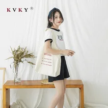 Женская модная Холщовая Сумка на плечо, большая Вместительная женская сумка-тоут, складные многоразовые сумки для покупок, тканевые сумки с тонким ремешком