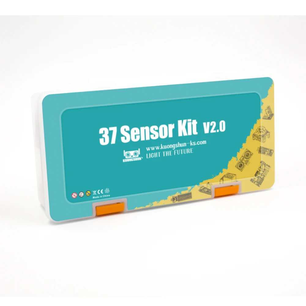 37 Sensor Kit Robotlinking EL-KIT-003 UNO/мега проект супер стартер электронный DIY комплект с учебником для Arduino - Цвет: 37 Sensor Kit