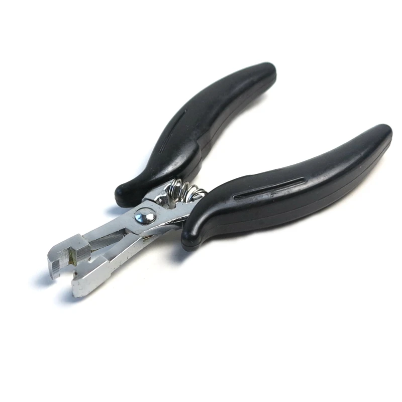 5pcs Pliers Heat Glue Keratin Bonding Square Tip Hair Extension Pliers Micro Rings Removal Hair Extension
