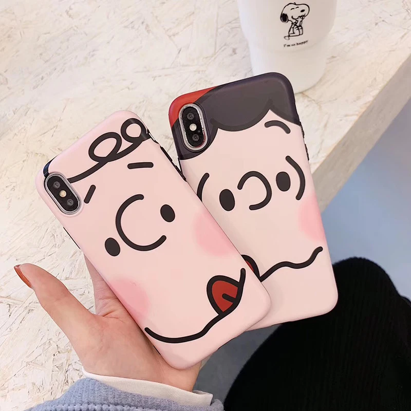 Чехлы для телефонов с рисунком "Charlie коричневый Lucy" для iPhone 11 Pro 6 6s 7 8 Plus X XS MAX XR для iPhone 11ProMax телесного цвета мягкий чехол