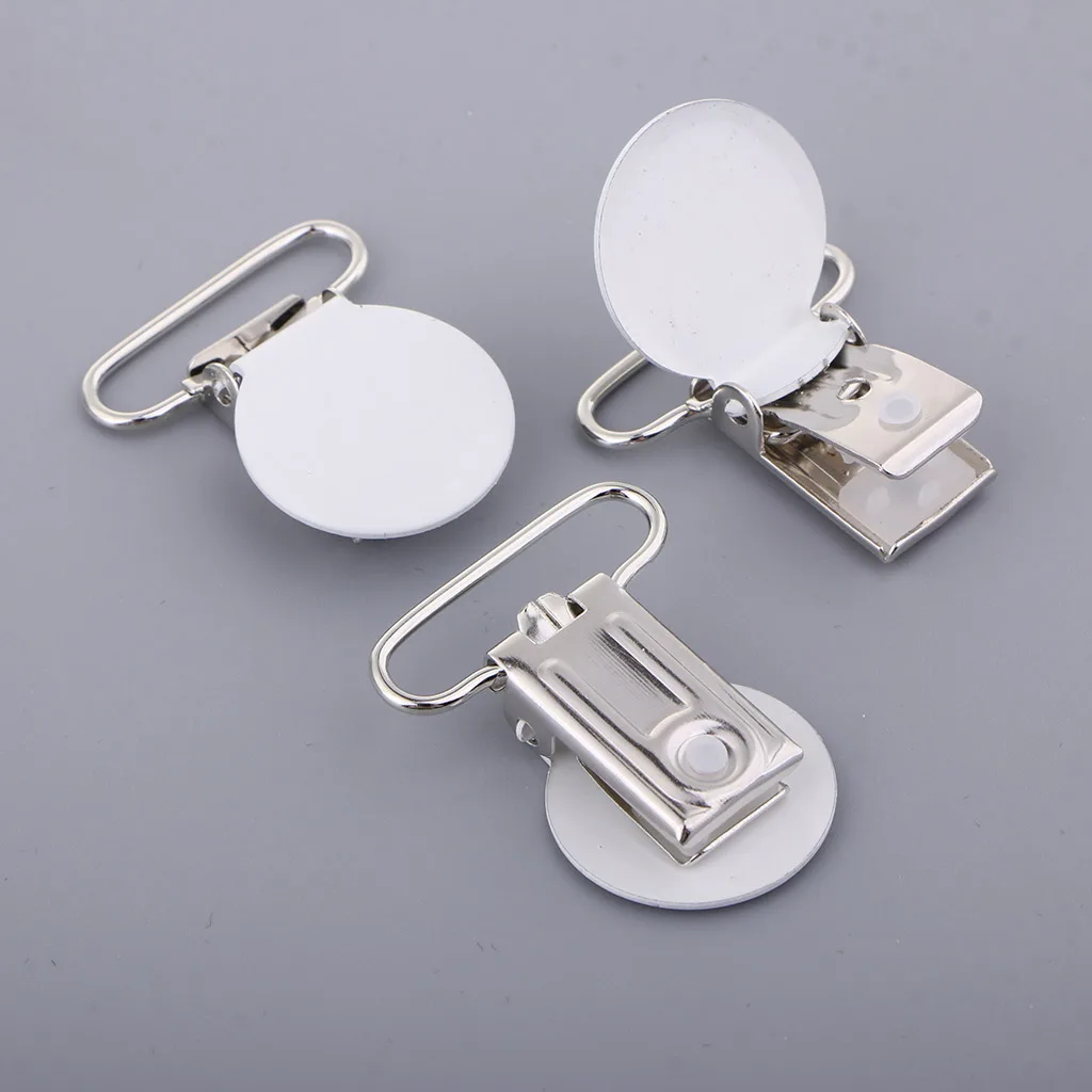 10pcs Metal Pacifier Suspender Clips, Pacifier Clips, Suspender Clips for Binky/Paci/Pacifier/Dummy/Bib/Toy Holder Clip