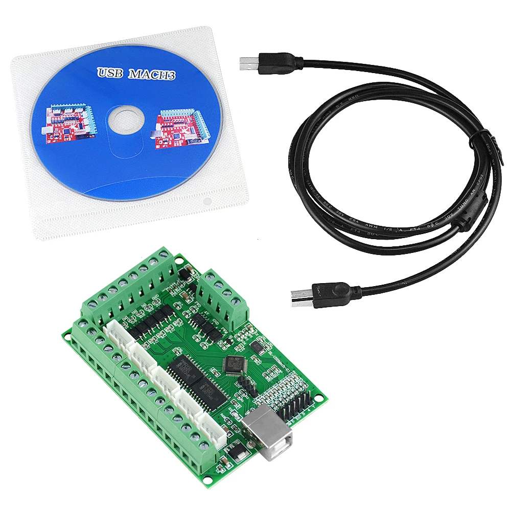 

Driver Board CNC USB MACH3 100Khz Breakout Board 5 Axis Interface Driver Motion Controller