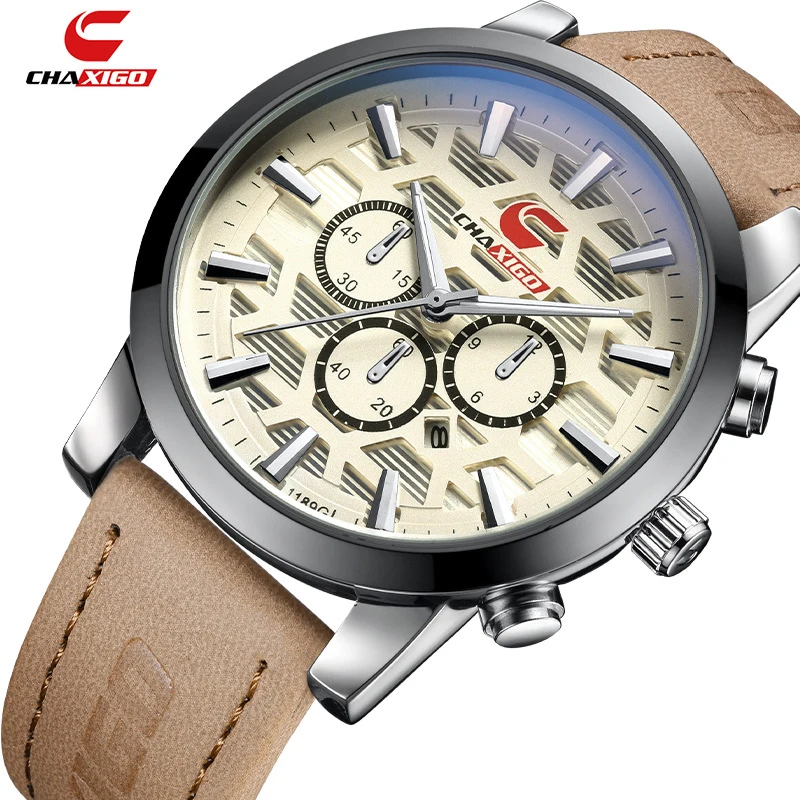 

New Stainless Steel Case with Calendar Display Function Men's Watch Luminous Pointer Waterproof Men's Automatic Quartz Watch