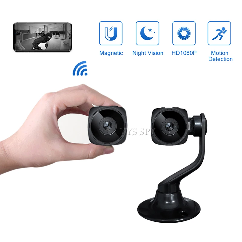 Wifi Mini Macchina Fotografica 1080P Ir Di Visione Notturna Di Movimento Di Allarme Dvr Micro Cam Video Remote Monitor Di Casa Camara Espia Supporto N