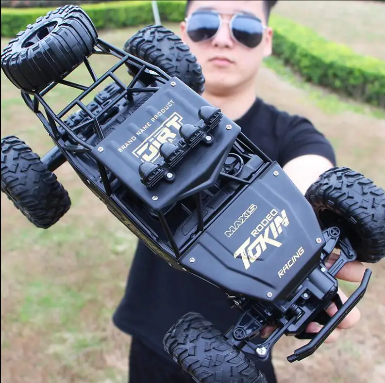 

28cm RC Car 1:16 4WD 4x4 Driving Car Double Motors Drive Bigfoot Car Remote Control Car Model Off-Road Vehicle Toy 3 hours