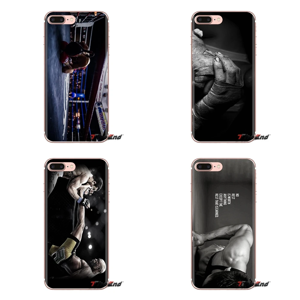 Transparent TPU Bag Case For iPod Touch Apple iPhone 4 4S 5 5S SE 5C 6 6S 7 8 X XR XS Plus MAX Boxing Exercise Workout Wallpaper |