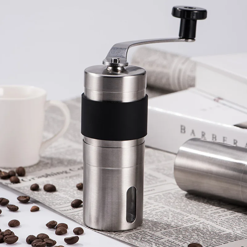 

360 Degree Rotated Coffee Grinder Washable 4.5*18.6CM Manual Stainless steel Coffee Bean Mill Hand Shake 1Pc