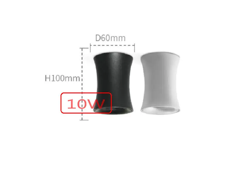 Surface Mounted High Quality Aluminum LED Dimmable