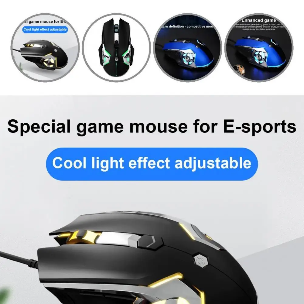 

AJAZZ Reliable Ergonomic Laptop Wired Mouse USB Mouse Fine Workmanship Smooth