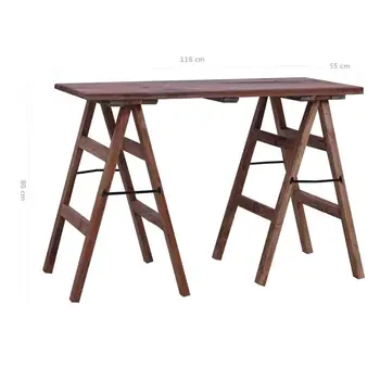 

[ES Warehouse] Recycled solid wood desk 116x55x80 cm, Free Shipping Spain Drop Shipping