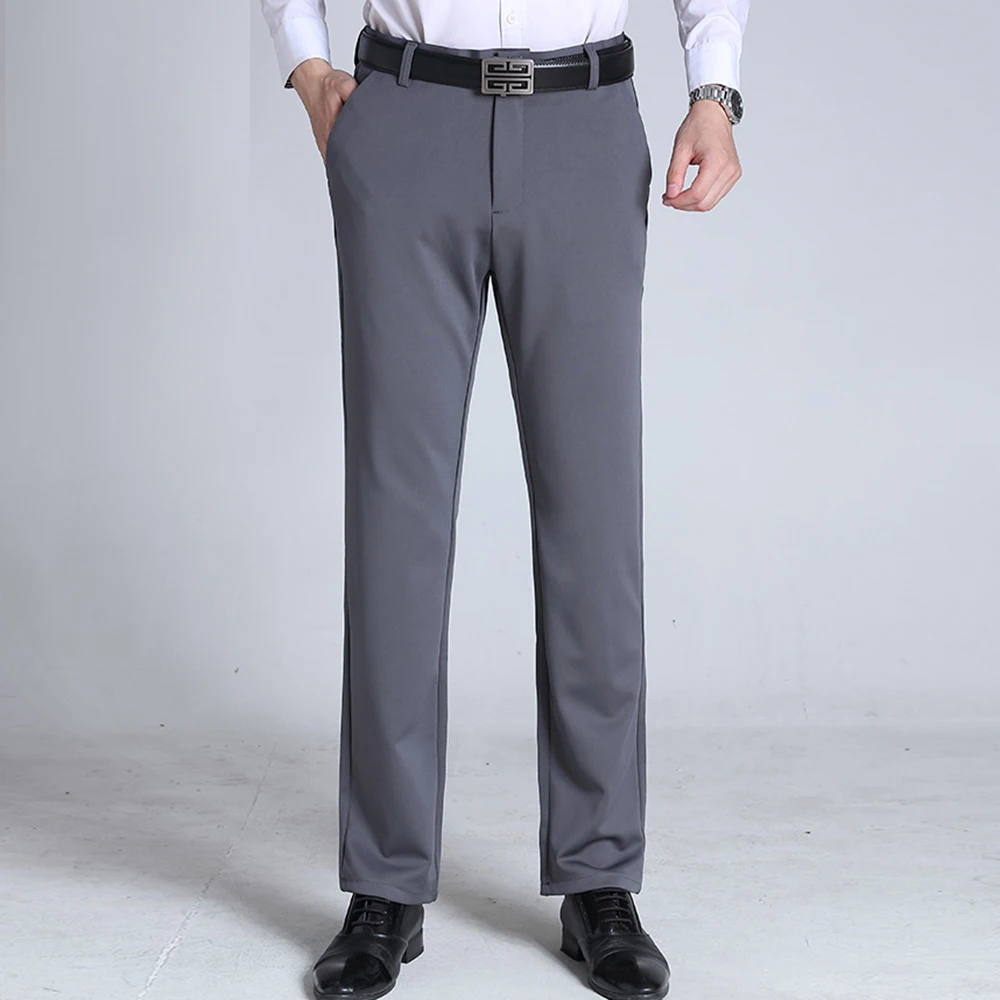 The Biggest Waist Is 141cm Man Casual Long Business Trousers Anti ...