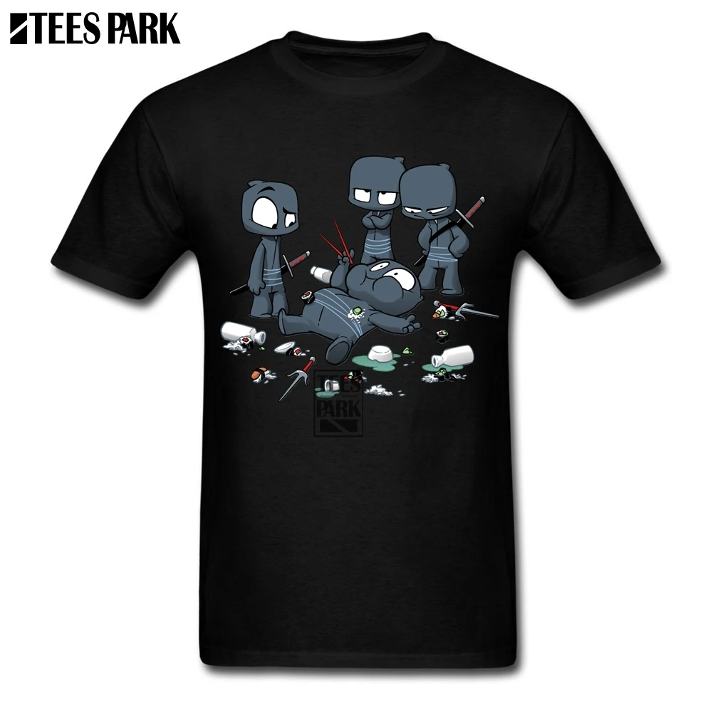 T Shirts Sushi Japan Cute Ninja Sword Kawaii Cool Hip Hop Tee High Quality Boy Shirt Dress Plus Size Boys | Мужская одежда