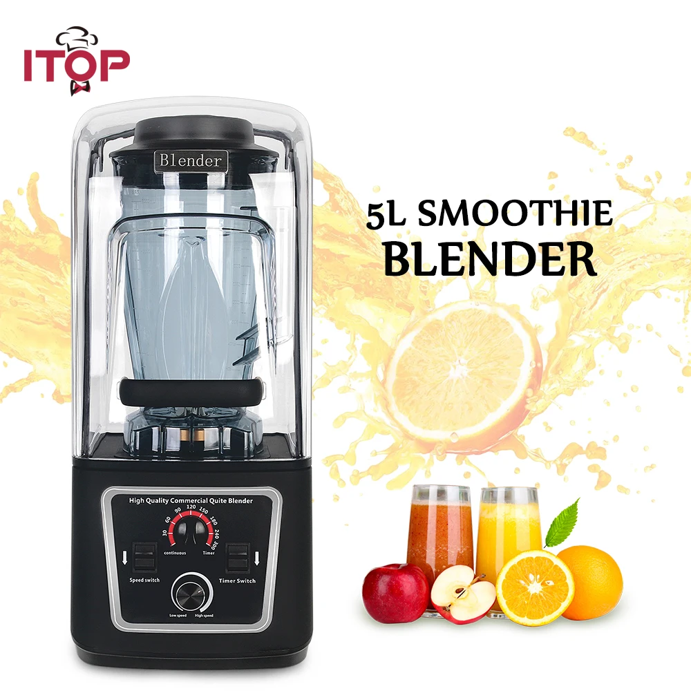 ITOP Professional Power Blender 5L Large Capacity 2200W Smoothie Blender Fruit Juicer 30000RPM With 304 Stainless Blade HT-8005